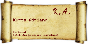 Kurta Adrienn névjegykártya